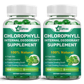 ZHPHK complément alimentaire chlorophylle 300 capsules vue avant