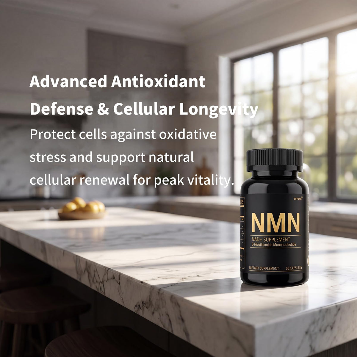 ZIIYONG NMN 1000mg Complément Alimentaire capsules dans une main