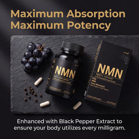 ZIIYONG NMN 1000mg Complément Alimentaire capsules sur une table