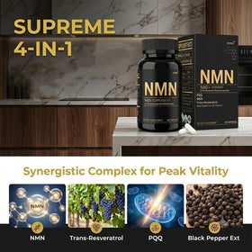 ZIIYONG NMN 1000mg Complément Alimentaire flacon ouvert avec capsules