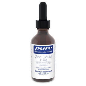 Zinc Liquide 15 mg Pure Encapsulations bouteille de 120 ml