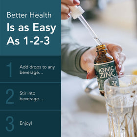 Zinc liquide ionique Triquetra Health avec des ingrédients naturels