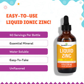Zinc Liquide SANDHUHERBALS avec d'autres compléments alimentaires