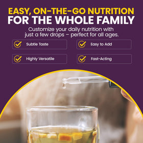 Zinc Liquide WellnessOne 50 ml avec étiquette visible