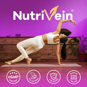 Zinc Picolinate Nutrivein 100 mg avec capsules sur un fond neutre