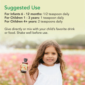 Zinc Plus Liquide CHILDLIFE ESSENTIALS sur une table