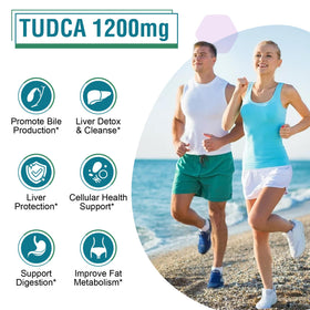 Zingicin TUDCA 1200mg sur une table avec d'autres compléments alimentaires