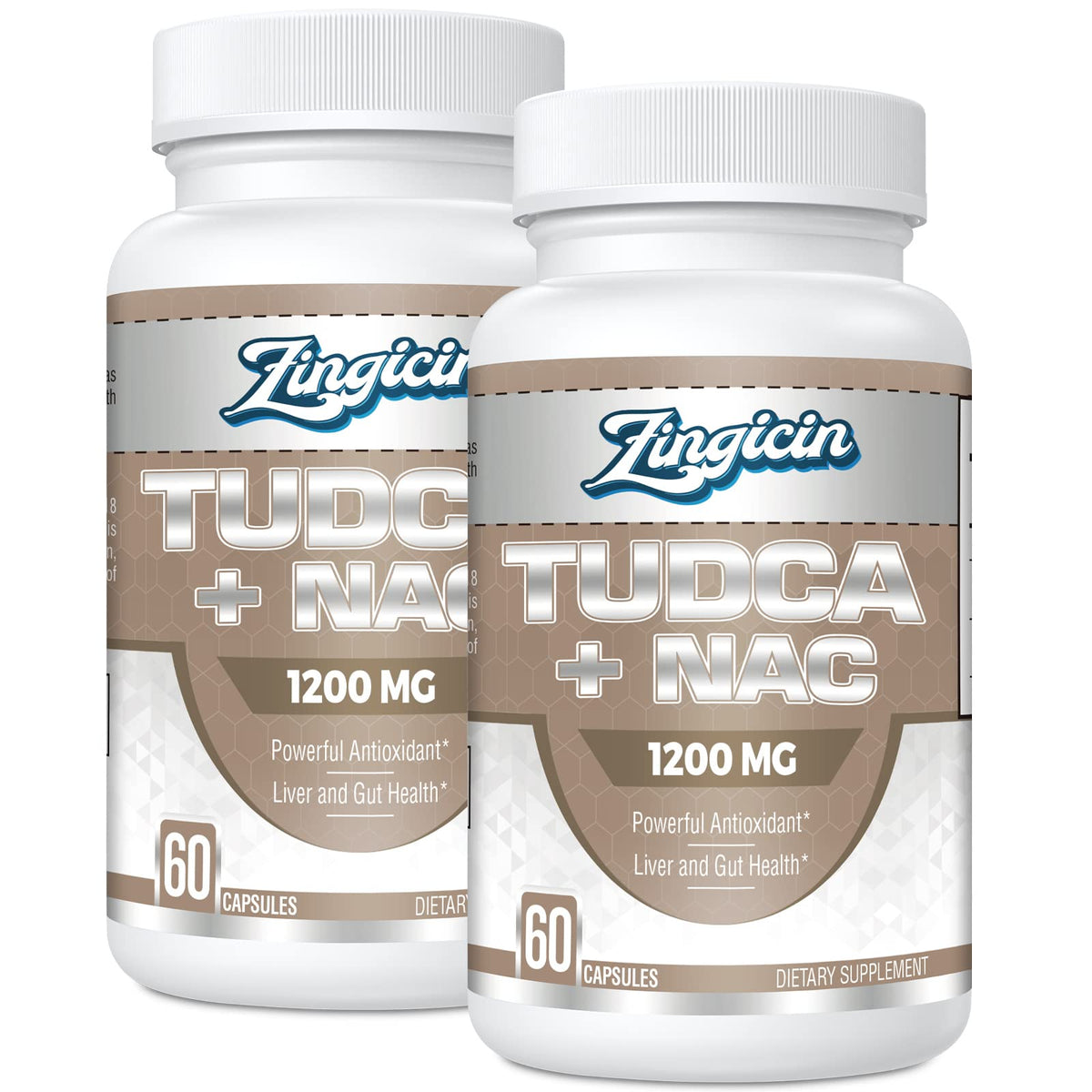 Zingicin TUDCA avec NAC 1200mg capsules avant