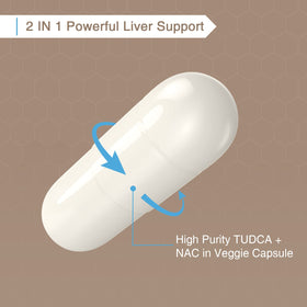 Zingicin TUDCA avec NAC 1200mg côté des capsules