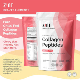 Zint Poudre de Peptides de Collagène 32 oz en usage dans un smoothie