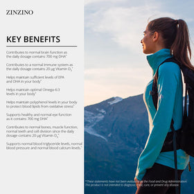 ZINZINO BalanceOil+ Sirop Pamplemousse Citron Vert 300 ml avec fruits