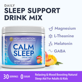 Zipfizz Calm Sommeil Pêche Mangue 410g packaging