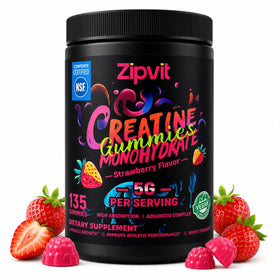 zipvit Gummies de créatine monohydrate 135 pièces vue de face
