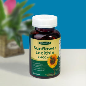 ZiranElf Lecithine de Tournesol 2400mg gélules molles avec des ingrédients naturels