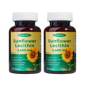 ZiranElf Lecithine de Tournesol 2400mg gélules molles vue avant