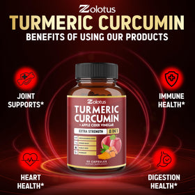 Zolotus Curcuma 90 capsules dans leur emballage