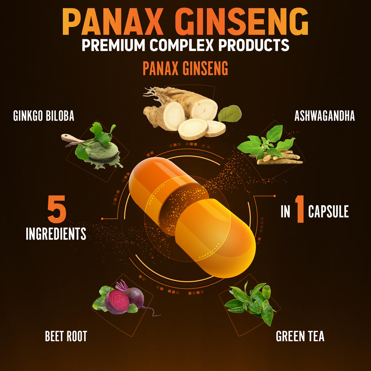 Zolotus Ginseng Rouge, ingrédients sur l'étiquette