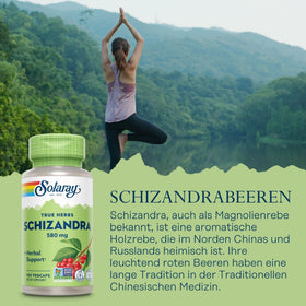 Zoom sur capsule végétalienne Solaray Schisandra Berry