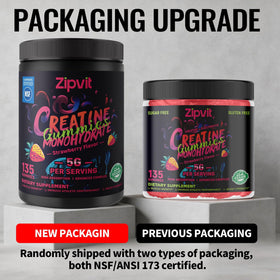 zoom sur des gummies de créatine zipvit