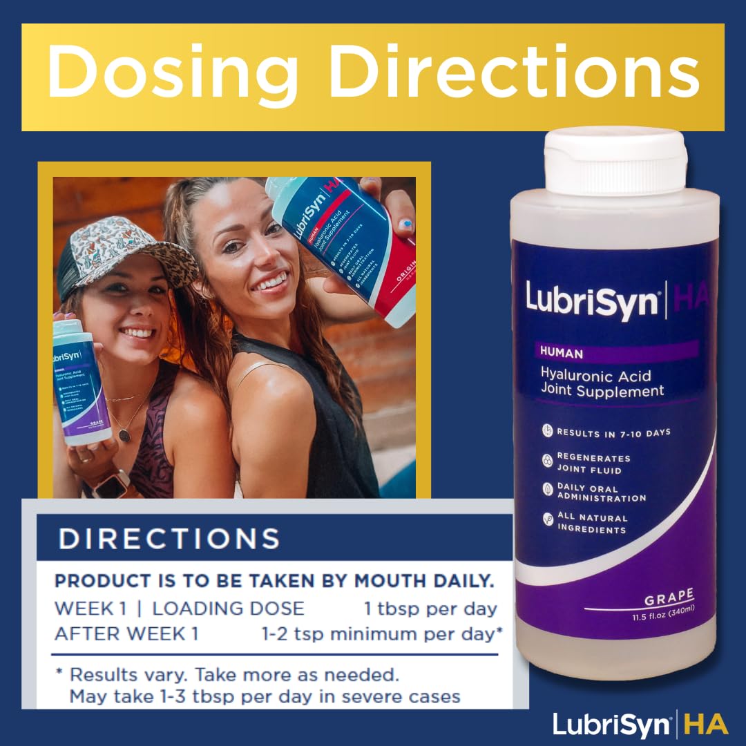 Zoom sur l'étiquette de la bouteille Lubrisyn HA 11,5 oz