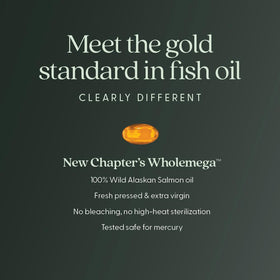 Zoom sur l'étiquette de Wholemega Huile de Poisson