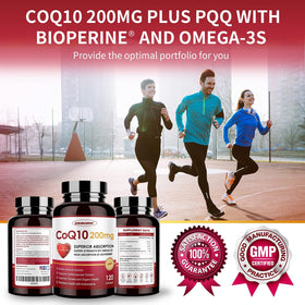 Zoom sur l'étiquette de ZEBORA CoQ10 200mg