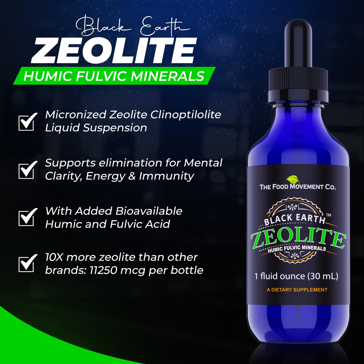 Zoom sur l'étiquette du Zeolite Liquide 250 mcg