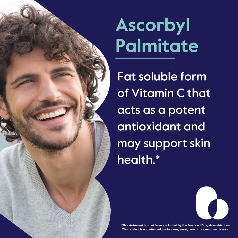 Zoom sur la capsule BESTVITE Ascorbyl Palmitate 500mg