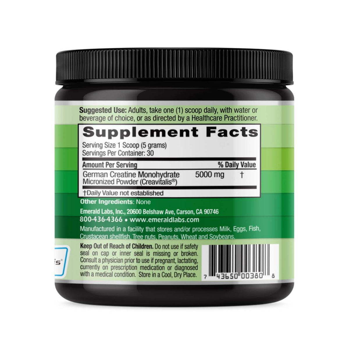 Zoom sur la texture de la créatine monohydrate micronisée