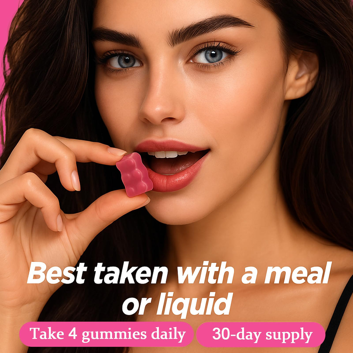 Zoom sur la texture des gummies Jovi Glow