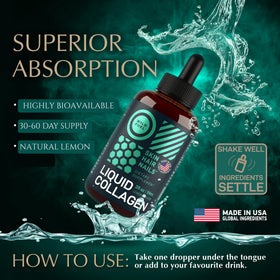 Zoom sur le compte-gouttes du collagène liquide WILD FUEL