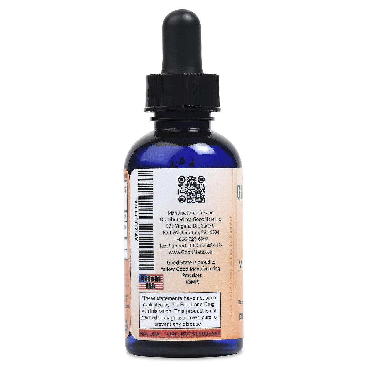 Zoom sur le flacon de magnésium liquide Good State