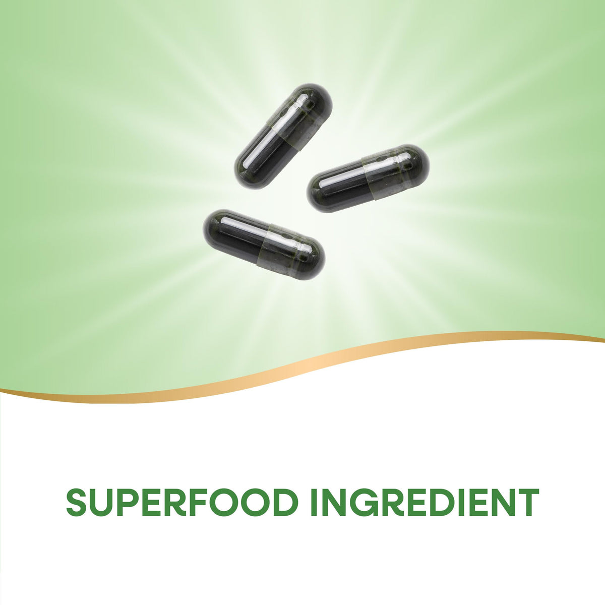 Zoom sur les capsules de chlorella Nature's Way