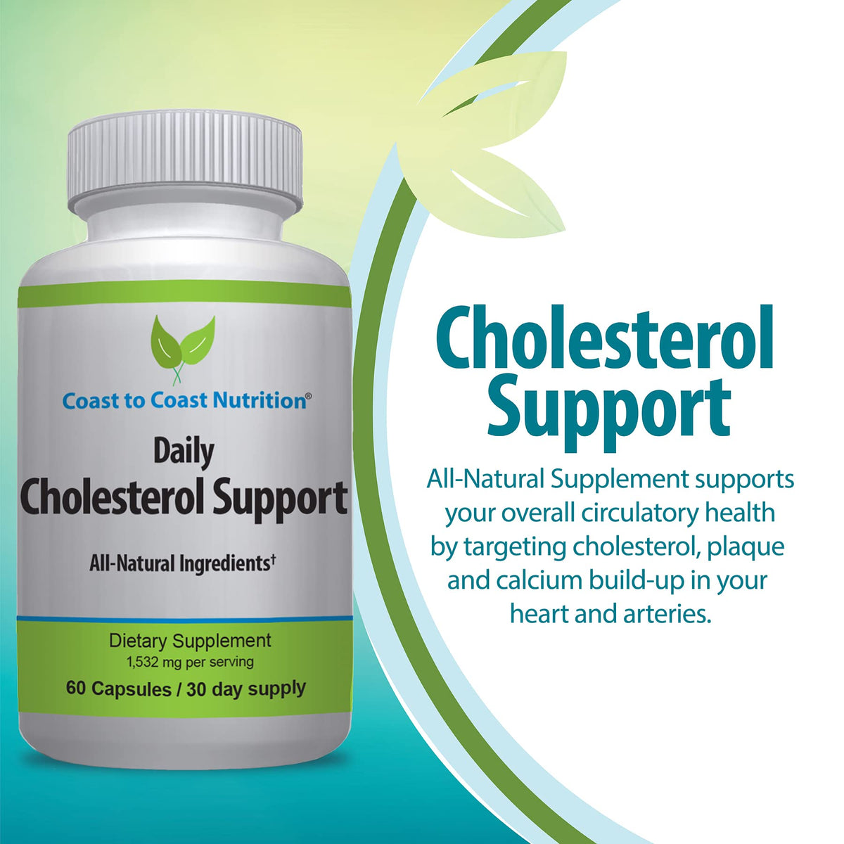 Zoom sur les capsules de cholestérol Coast to Coast Nutrition