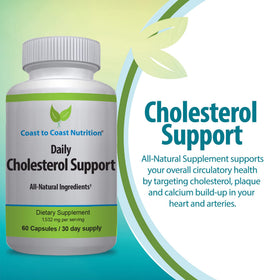 Zoom sur les capsules de cholestérol Coast to Coast Nutrition