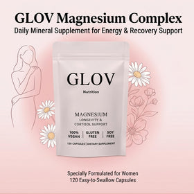 Zoom sur les capsules de Glov Nutrition Complexe Magnésium