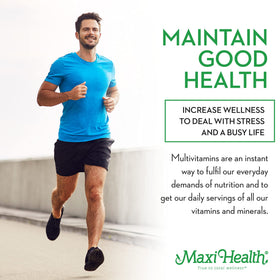 Zoom sur les capsules de Maxi Health Multivitamines