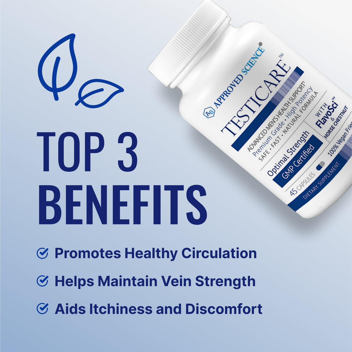 Zoom sur les capsules de TestiCare d'Approved Science