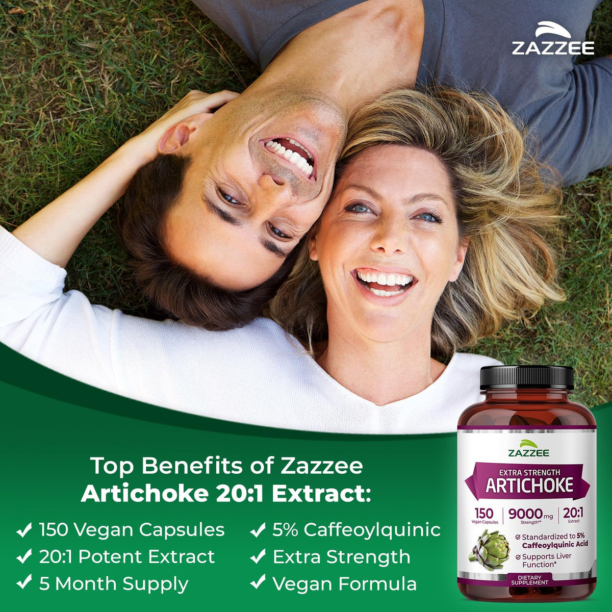 Zoom sur les capsules de Zazzee Extrait d'Artichaut