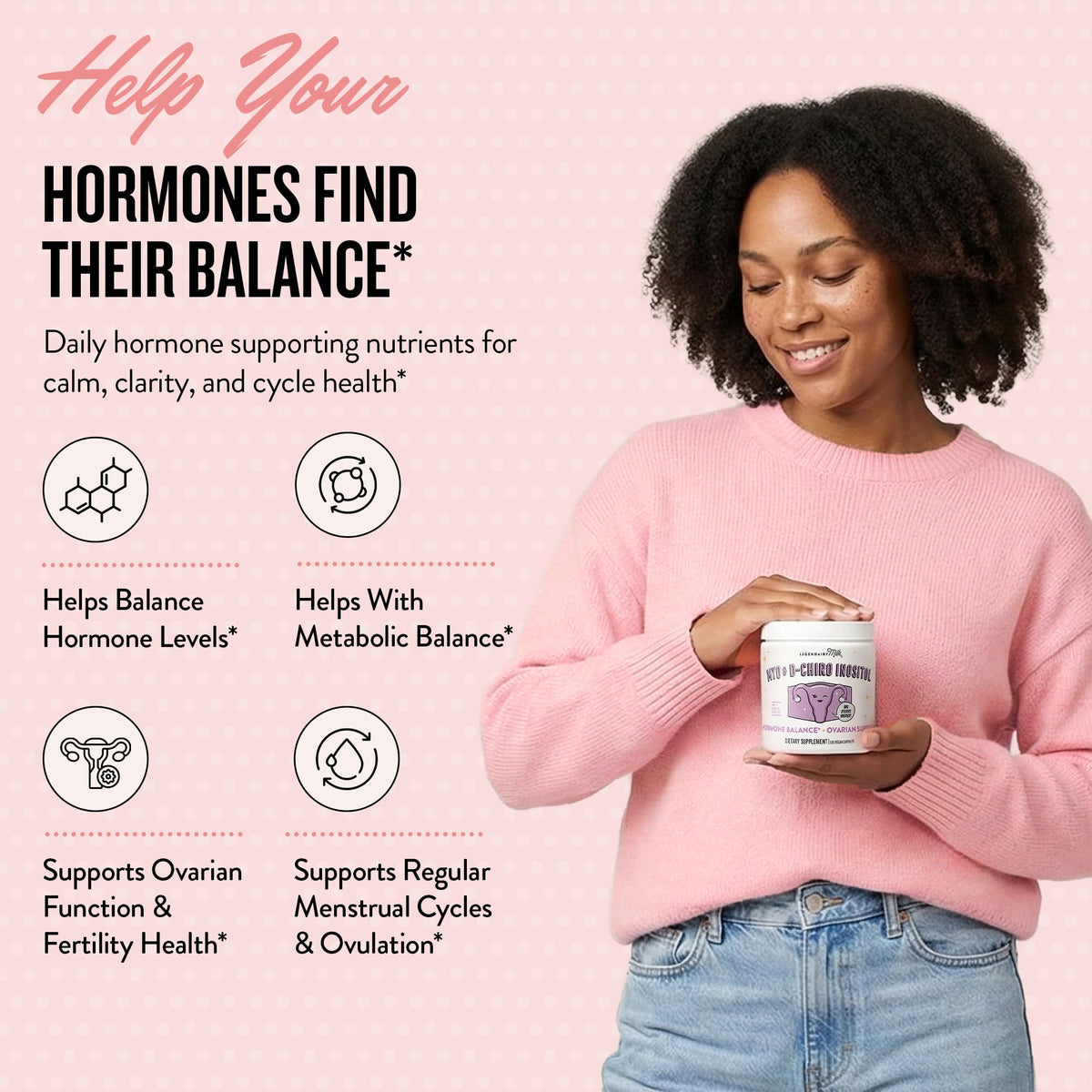 Zoom sur les capsules vegan de Myo-Inositol et D-Chiro Inositol