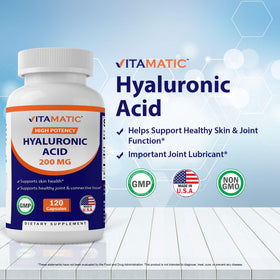 Zoom sur les capsules végétales de Vitamatic Acide Hyaluronique