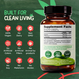 Zoom sur les capsules végétales YOUBYNATURE Apigénine et L-Théanine
