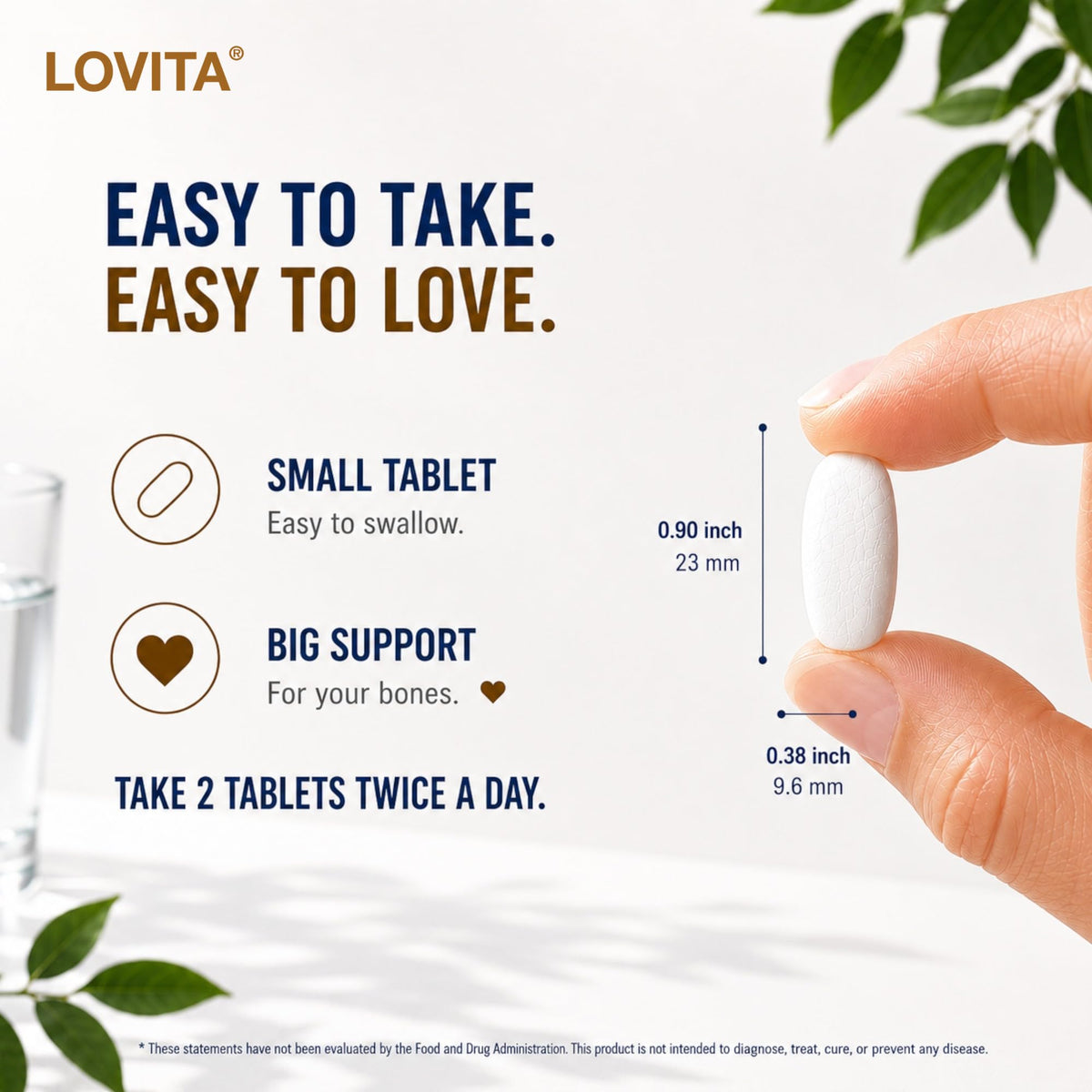 Zoom sur les comprimés LOVITA Calcium Citrate 800 mg