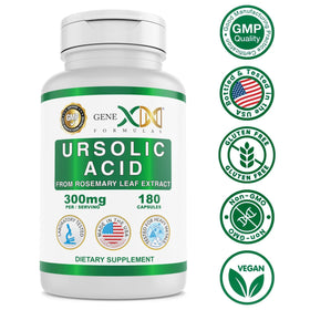Zoom sur les gélules d'acide ursolique Genex Formulas