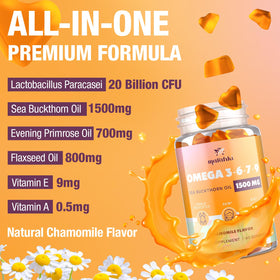 Zoom sur les gélules Omega 3-6-7-9 Marafiki