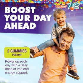 Zoom sur les gummies Dippin' Dots montrant leur texture
