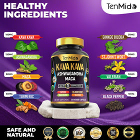 Zoom sur les ingrédients de Tenmido Kava Kava 8 en 1