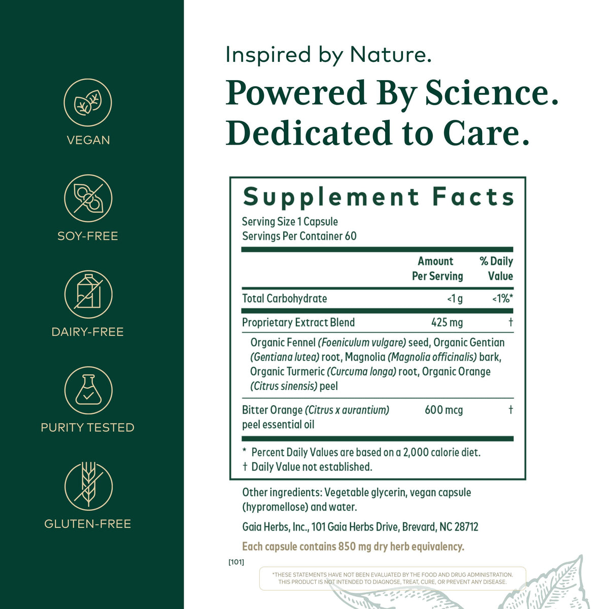 Zoom sur les phyto-capsules liquides Gaia Herbs PRO MMC Restore