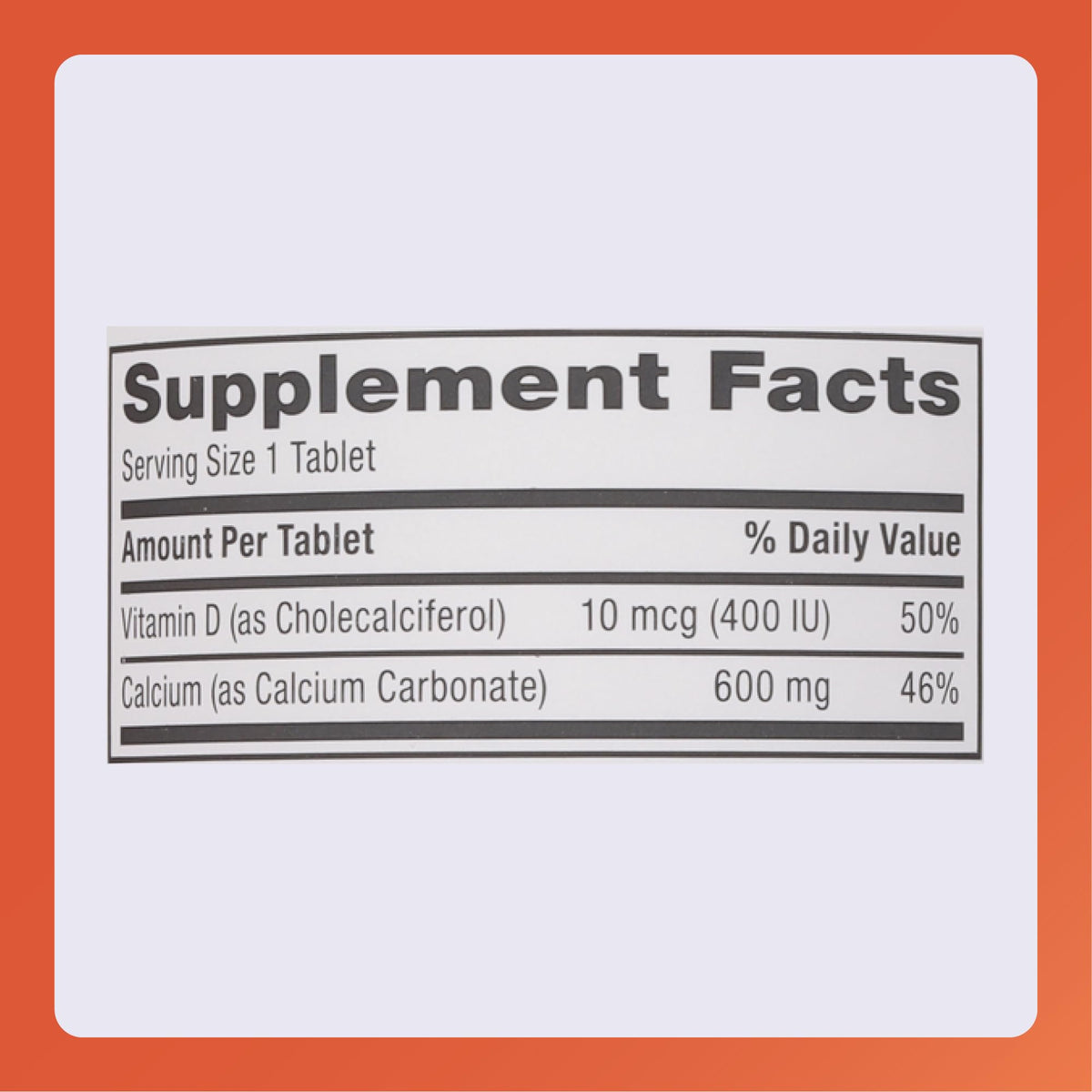 Zoom sur un comprimé de Calcium MAJOR 600 mg