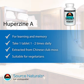 Zoom sur un comprimé Huperzine A Source Naturals